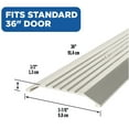 thumbnail image 3 of M-D Building Products 08763 3-7/8 in. x 1/2 in. x 36 in. Silver Aluminum Commercial Flat-Profile Threshold, 3 of 8