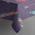 thumbnail image 2 of Feather and Arrow Pattern Rectangle Tablecloth 60"x120",Waterproof Polyester Rectangle Table Cloth, Wipeable Spillproof Polyester Tablecloth for Dining, Camping, Indoor and Outdoor, 2 of 6