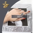 thumbnail image 3 of Bucle de tejer antiguo estereoscópico Vintage anillo de apertura ajustable guía de punto suministros de costura mujeres usando accesorios Ropa, zapatos y accesorios Miscelánea NJ135 Color Cobre Minnieouse AP010733-04B, 3 of 6
