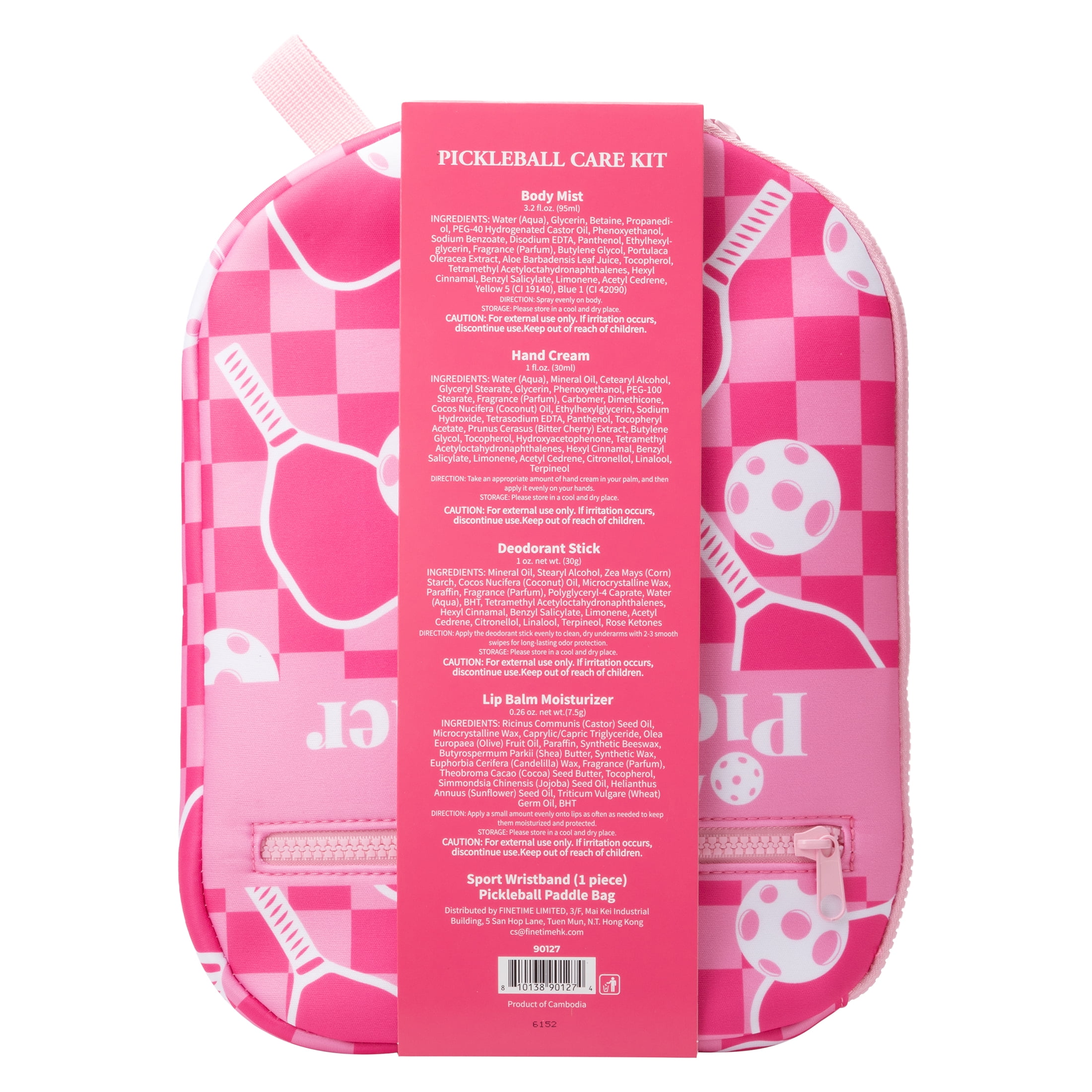 Pickleball Body Care Kit, Mandarin Peach Scent, 6 Pieces