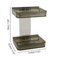thumbnail image 4 of Unique Bargains 1 Pc Waterproof Soap Holder Wall Mounted Gray Soap Holder for Bathroom 5.31"x4.13"x7.09", 4 of 6