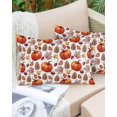 thumbnail image 6 of Fall Pumpkin Throw Pillow Cover 24 x 36 Inch Decorative Pillow Cover Thanksgiving Orange Maple Leaves Country Lumbar Pillowcase Seasonal Rectangle Cushion Case for Couch Sofa Bed Living Room, 6 of 7