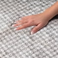 thumbnail image 3 of Addison Rugs Dream Shag Premium Machine Washable Transitional Houndstooth Gray Runner Rug, 2'3" x 7'6", 3 of 8