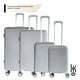 thumbnail image 5 of Juego Set Familiar 4 Maletas Rigidas Ruedas 360 Resistentes gris Grande, 5 of 8