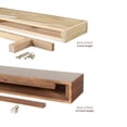 thumbnail image 6 of Mantels Direct Dakota 48" Pine Wood Fireplace Mantel Shelf - Mocha, 6 of 6