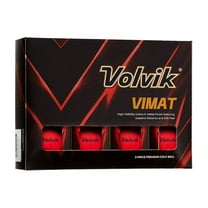 Volvik Vimat Matte Finish Golf Balls (One Dozen) (Red)