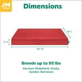 thumbnail image 6 of FurHaven Grid Indoor-Outdoor Cooling Memory Foam Deluxe Mattress for Dogs and Cats - Red, Jumbo, 6 of 14