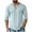 Light Blue, variant on Men's Linen Shirt Stretch Short Sleeve Henley Tshirts Frayed Ripped Edges Fashion Solid Color Summer Lounge Active Basic Tee Tops White M