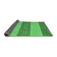 thumbnail image 2 of Ahgly Company Indoor Round Abstract Emerald Green Modern Area Rugs, 6' Round, 2 of 4