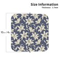thumbnail image 2 of Yiaed Lilies Flowers Print Leather Coasters for Drinks - Cup Coasters Coffee Table Kitchen Table Bar, Home & Office Gifts Handmade Drink Coasters-Square, 2 of 6
