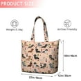 thumbnail image 4 of Black Cute Dachshund Dog and Wine Travel Tote Bags for Women Carry On,Large Weekender Bags for Women Travel,Multi Functional Duffle Bag for Work,Shopping,Sports, 4 of 5