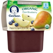 Gerber® 2nd Foods® Organic Pear Blueberry Baby Food 2-4 oz. Packs