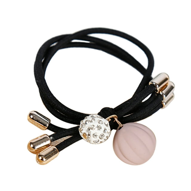 Porte-Queue de Cheval Élastique Décoratif Mode Pendentif Bande de Cheveux Attache de Cheveux pour Femmes
