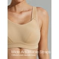 thumbnail image 5 of Deyllo High Impact Support Sports Bras For Women Plus Size Non-Padded Wireless Exercise Athletic Running Bras,Nude 42DDD, 5 of 12