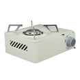 thumbnail image 4 of Estufa de butano portátil de 2500 W, estufa de gas para acampar a prueba de viento, de alta potencia, a prueba de viento, para cocinar en interiores y exteriores, color blanco, 4 of 5