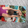 thumbnail image 5 of Santa Claus Gym Towel with Storage Bag, 72.8"x26.8", Suitable for Yoga, Pilates, Fitness, Hot Yoga Towel, Yoga Mat Towel, Yoga Blankets, 5 of 6