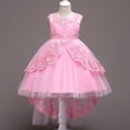 thumbnail image 2 of Ropa para niños Vestido para niñas Vestido de princesa Vestido de encaje bordado para niñas Vestido de cola para niñas de flores, 2 of 5