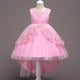 thumbnail image 2 of Ropa para niños Vestido para niñas Vestido de princesa Vestido de encaje bordado para niñas Vestido de cola para niñas de flores, 2 of 6
