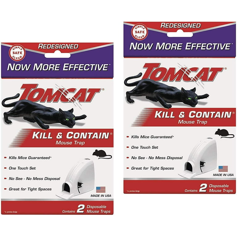 Tomcat Kill and Contain Mouse Trap,Trap - 4 Pieces