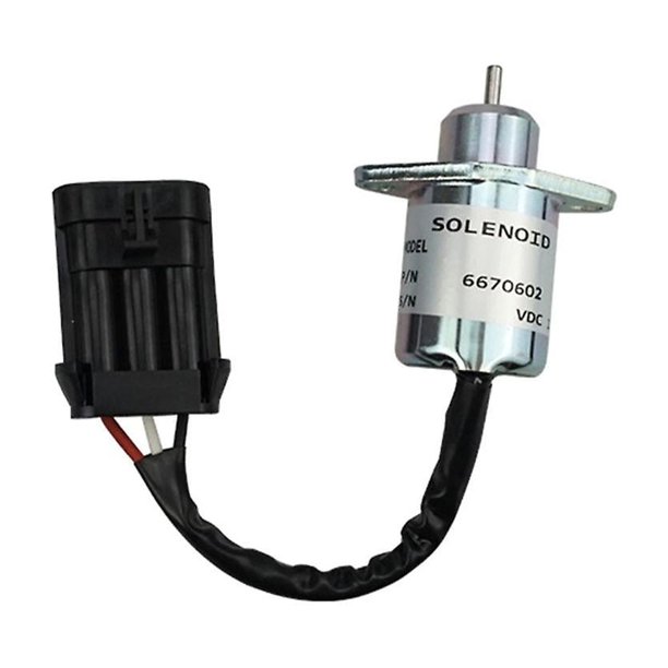 Solenoide de parada de motor de 12 V Válvula de solenoide de parada de excavadora para Bobcat 463 553 S70 S100 6670602