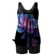thumbnail image 4 of Traje de baño de dos piezas para mujer, trajes de baño para mujer, traje de baño de dos piezas de moda con estampado y cintura alta para mujer, 4 of 5