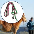 thumbnail image 1 of Cuerda de para caballos, cuerda para caballos que se fija al cabestro o arnés, cuerda de ecuestre duradera con gancho de presión 35 metros verde rosa, 1 of 8