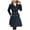 Black, variant on Women's Woolen Trench Coat Regular Fit Double Wool Blend Jacket Winter Pea Coat Businesss Overcoat,Yellow XXL