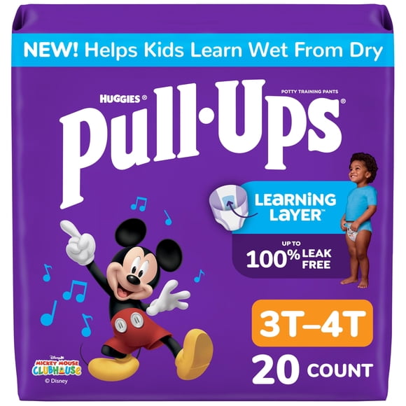 Calzoncitos de entrenamiento Pull-Ups para niños, 3T-4T, 20 unidades