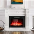 thumbnail image 2 of 28.5" Recessed Electric Fireplace Insert, Freestanding Fireplace Heater W/ Overheating Protection, Realistic 3 Color Flame, Remote Control, Ideal for living room, office, bedroom, 700W/1500W, 2 of 10