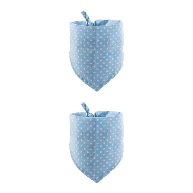 Greeniant Pet Slobber Bufanda Portátil Algodón Punteado Adorable Ajustable Lavable Triangular Toalla Decoración Accesorios Azul Claro Azul claro 2piezas Greeniant CBP281135