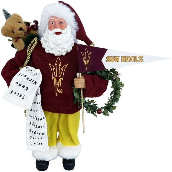 Arizona State Sun Devils 12" Santa Figure