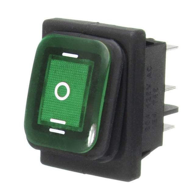 Interrupteur à Bascule 6 Broches 12V Voiture/bateau Lumière LED Verrouillage Étanche
