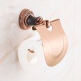 thumbnail image 2 of Wall Mounted European Style Toilet Rolled Paper Holder Tissue Paper Dispenser(Rose Golden), 2 of 8