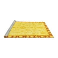 thumbnail image 2 of Ahgly Company Machine Washable Indoor Rectangle Abstract Yellow Modern Area Rugs, 8' x 10', 2 of 4