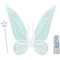 thumbnail image 2 of Alas de disfraz de hada para mujeres y niñas, alas de ángel de mariposa brillante, disfraz de Halloween, recuerdo de fiesta de Navidad, 2 of 4
