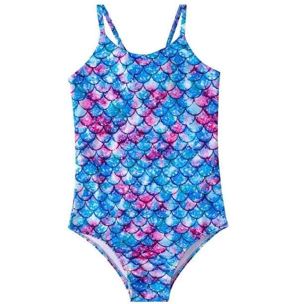 Traje de baño de una pieza para niñas, diseño de sirena, recorte a rayas, conjunto de Bikini de alta calidad para niños zhangyuxiang unisex