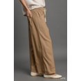 thumbnail image 3 of Saronite Saronite Wide Leg Pull On Full Lenghth Pants, Latte (Women's), 3 of 5