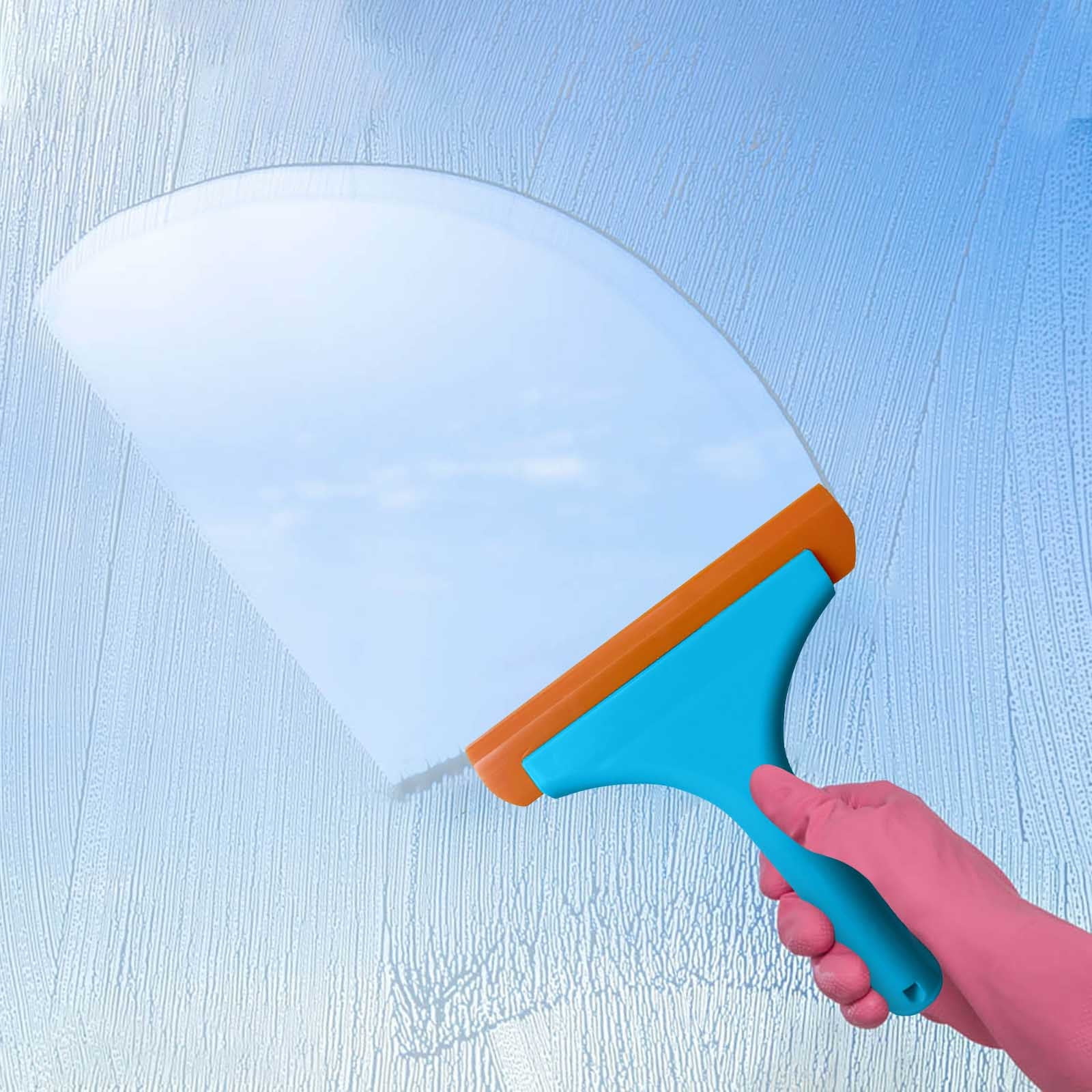 FOSHIO 2PCSHandle Silicone Squeegee Auto Water Wiper Blade Shower Sque