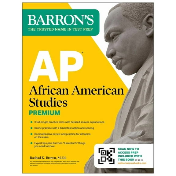 AP African American Studies Premium, First Edition: Prep Book with 3 Practice Tests   Comprehensive Review   Online Prac, (Paperback)