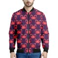 thumbnail image 3 of Bonita chaqueta con estampado de cangrejo para hombre, chaqueta bomber con estampado 3D informal a la moda, sudaderas de manga larga, abrigos holgados estilo Harajuku para niños, 3 of 5