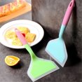 thumbnail image 4 of Spatule 2 Pcs Antiadhésive Grand Résistante à la Chaleur pour Pancakes et Cuisson Frit, Vert, 4 of 9