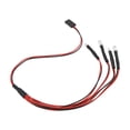 thumbnail image 1 of Luces LED De Automóvil RC, Accesorios RC 2 2 Luces De Automóvil RC Simples Y Simples De Rojo 5-9V Para Scx24 Axial, 1 of 7