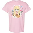 thumbnail image 3 of Inktastic Neko Anime Girl with Kittens T-Shirt, 3 of 5