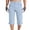 Light Blue, variant on UVEASISHA Long Cargo Shorts for Men Fashion Multi Pocket Capri Pants Lightweight Casual Hiking Capris Straight Leg Cropped Work Trousers Khaki L
