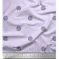 thumbnail image 1 of Soimoi Poly Georgette Fabric Leaves & Floral Block Print Fabric by Yard 52 Inch Wide, 1 of 3