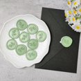 thumbnail image 3 of Pegatinas con sello de cera, 50 unidades, autoadhesivas, color verde salvia, 3 of 7
