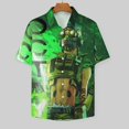 thumbnail image 3 of Apex Legends Octane Casual Short Sleeve Shirt Lapel Collar Shirt Summer Beach Shirt XS, 3 of 8