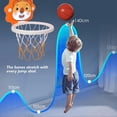 thumbnail image 3 of Portable Foldable Basketball Hoop for Kids Indoor Play Non-Puncture Design with Lion Fun Base Suction Mount Includes Ball Pump Net and Wall Hooks Suit_Perfect Gift, 3 of 5