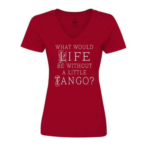 Inktastic Ballroom Dancing Tango Dancer Women's V-Neck T-Shirt