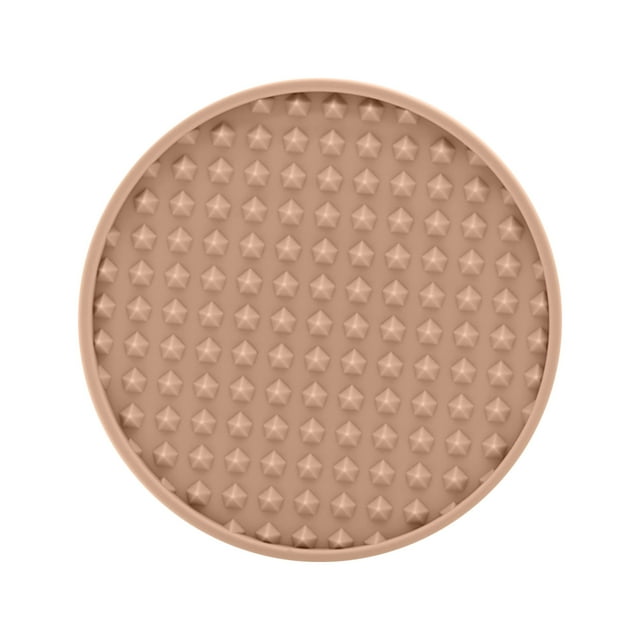 Dvkptbk Coasters Tapis de Tasse 6 Pcs pour Boissons, Tapis de Tasse avec Design Rainuré, Base Antidérapante, Tapis de Tasse pour Table Basse Gadgets de Cuisine